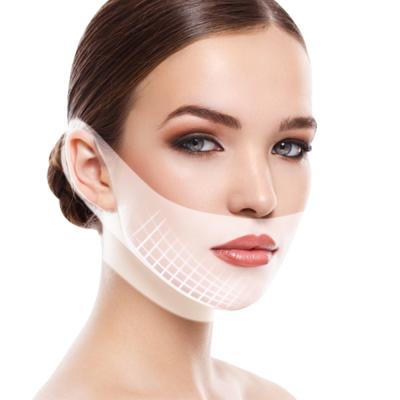 China Packing Hailicare 4D Double V Face Ear Paste Hydrogel Hanging Mask Lifting Firming Masseter Slim Double Chin Mask Dropshipping for sale