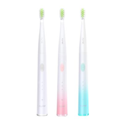 China Teeth Cleaning OEM ODM Private Label Soft Stiff Kids Slim Rechargeable Travel Electric Toothbrush With Smart Timer for sale