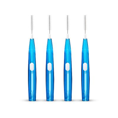 China Disposable Soft Slim Dental Interdental Brush Disposable Whole Sale Care Interdental Cleaning Bendable Toothbrushes for sale