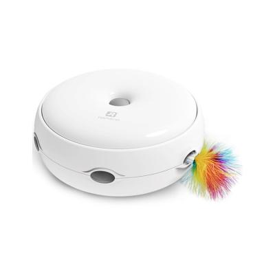 China Stocked Guaranteed Price Quality Color Feather Cat Stick Automatic Automatic Electric Cat Toy for sale