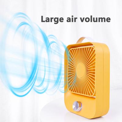 China Custom Portable Cartoon Mini Portable Mute Fan Household Portable Mute Fan Controller Adjustable Air Mouth Angle Angle Small Speed ​​Gift USB Rechargeable Table Fan for sale