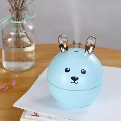 China Colorful LED Lights Small Mini Cartoon USB Humidifier Rabbit 130ml Large Mist Humidifier Creative Cute Mute Spray Home High Quality For Home Office for sale