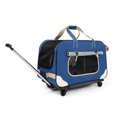 China Wholesale Stored Pet Carrier Boxes Air Extra Large Trolley Bag Other Pet Cages Aviation Animal Carrier Cage for sale