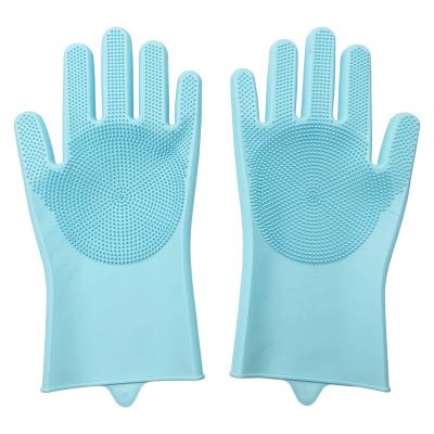 China Low MOQ size quality pet bath glove silicone brush dog cat hair brush viable massage glove for sale