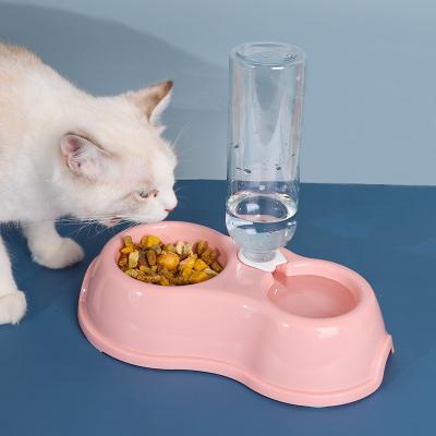 China Sustainable Fast Delivery Cat Bowl Pet Dish Food Dog Bowls With Automatic Water Dispenser for sale