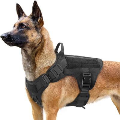 China Stocked Outdoor Dog Harness Vest K9 Pet Vest Anti-Riot Leash Chest Dog Tactical Military Suit Pet Suit for sale