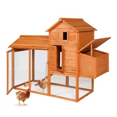 China Large Cheap Waterproof Wooden Chicken Cage Stocked Egg Laying Hen Chicken Cage For Outdoor Home for sale