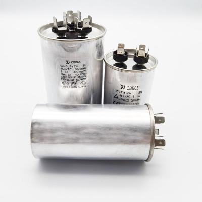 China Air Conditioner Compressor Start Capacitor 25UF Air Conditioning Capacitor Cbb65 High Quality Capacitor for sale