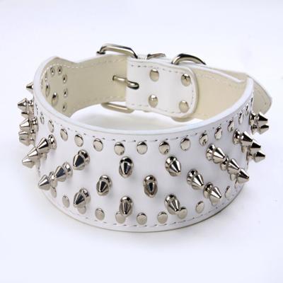 China Hot Stocked Amazon Bullet Nail Pet Collar Middle and Large Rivet Dog Collar Rivet Decoration for sale