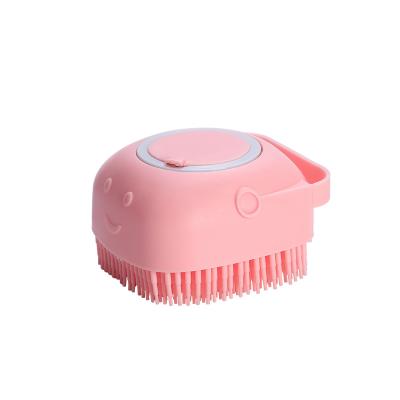 China Stocked Pet Comb Pet Massage Cleaning Brush Silicone Bath Brush Grooming Manufacturers Wholesale for sale