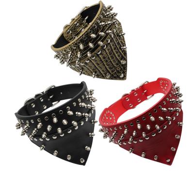 China Wholesale Stocked Pet Rivet Collar Dog Triangle Dog Collar Collar Manufacturer Wholesale for sale