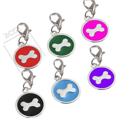 China Cat Tag Wholesale Customized Anti-lost Available Available Pet ID Tag Exquisite Stainless Pet Accessories Tag Pet Bone Package for sale