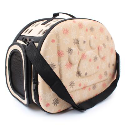 China Factory New Style Dog Harness Backpack Dog Travel Bag Stored Outdoor Folding Soft EVA Portable Dog Carrier Bag for sale