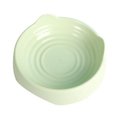 China Cartoon Viable Non-slip Ear Threaded Pet Bowl Cat Bowl Macaron Color Stand for sale