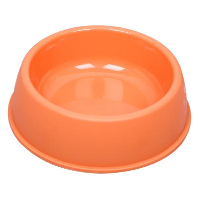 China Multi-size pp dog food bowl single glossy plastic pet bowl sustainable frosted non-slip bowl for sale