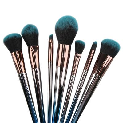 China Angular Blush Dropshipping 7pcs Private Label Eye OEM Customized Makeup Brush Hair Beauty Tool Cosmetic Brush Beauty Care Make Up Brush for sale