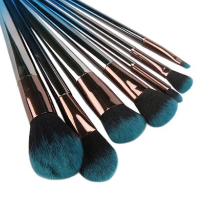 China Dropshipping High Quality Super Soft Silky Soft 7pcs Professional Makeup Set Brush Shining Gift For Her for sale