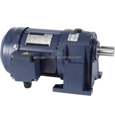 China 220v 380V 110V Motor Gear Reducer Watts 1/2hp 1hp 2hp 3hp 4hp 5hp Waterproof Small AC Three Phase Electric Right Angle Gear for sale