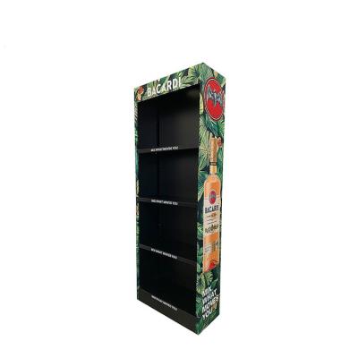 China Superb Metal Design Custom Flooring Metal Display Cabinet Display Stand for sale