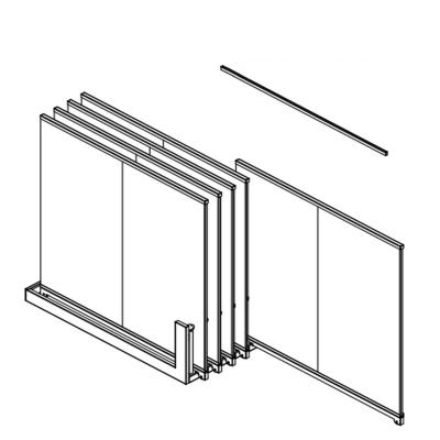 China Large Showroom Tile Showroom Customized Sliding Ceramic Display Stand for sale