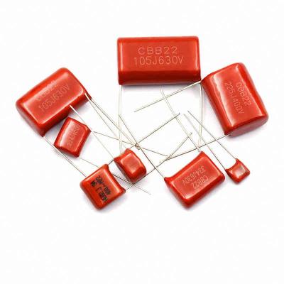 China CBB General Purpose Capacitor 100V 63v 250v 400V 630V 104J 0.1uf 100nF 105 2.2UF for sale