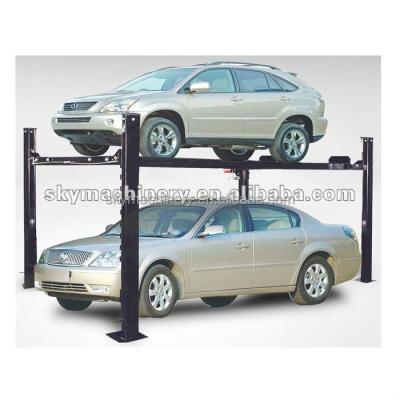 China Car Repair Maintenance Lifting Garage 4 Post Car Lift Hot Selling Hydraulic Parking Ramp for sale