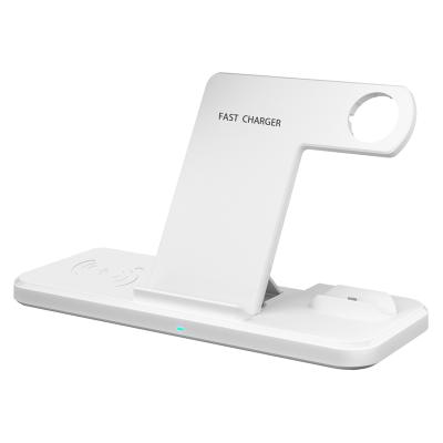 China 2021 New Arrivals Multifunctional Foldable Wireless Charger 15w 4 In 1 Multifunctional Charging Station For Iphone Apple Watch for sale