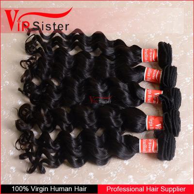 China No Tangle VIP Wholesale Unprocessed 6A Deep Wave Brazilian Virgin Hair Weavon for sale