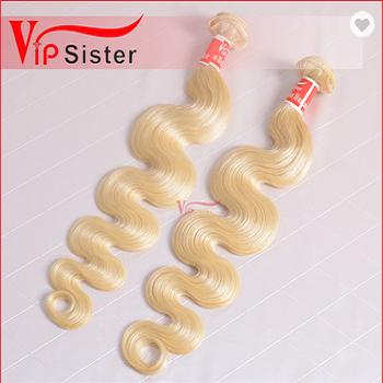 China 100% Virgin Hair Bundles #613 Blonde Good Quality Single Body Wave Hair Distributor Weft By Vipsister Hair Bundles for sale