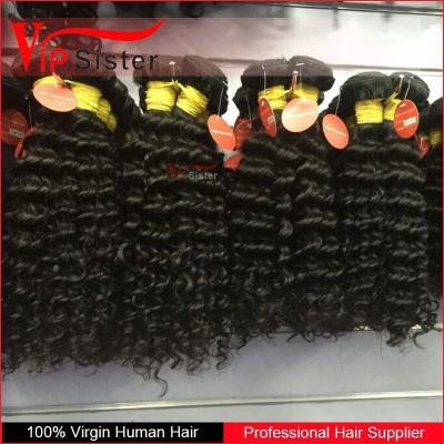 China No Tangle Natural Deep Curly Wholesale High Quality Virgin Brazilian Hair Peruvian Hair No Tangle And 100% Raw Unprocessed Virgin Remy Hair for sale