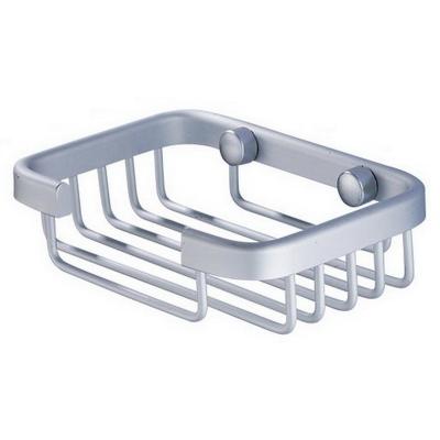 China Modern Hole Suction Cup Soap Rack Wall-Mount Free Soap Dish With Drain Bathroom Wall Sticking Box Aluminum Alloy Soap Holder for sale