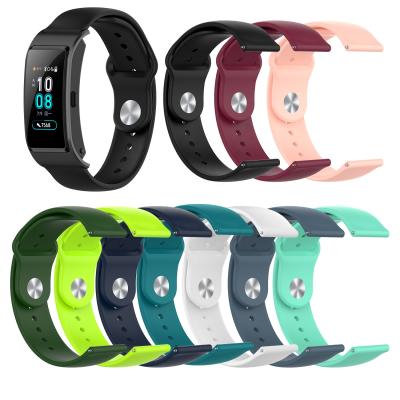 China Smartwatch Replacement Wristband B5 Rubber Straps For Huawei Sports Wristband B5 Smart Watch Band Fast Version 18mm Soft Silicone Watchband Small Big for sale