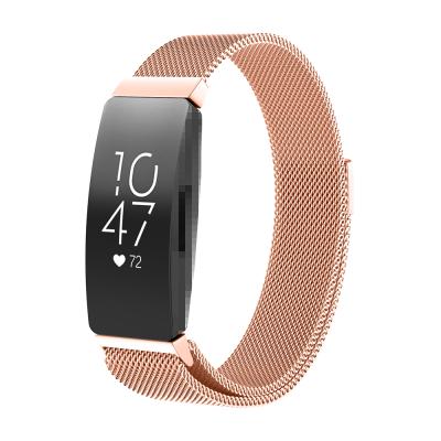 China Hot Selling Comfortable Milanese Stainless Steel Elastic Watch Band For Fitbit Inspire /HR Smart Watch for sale