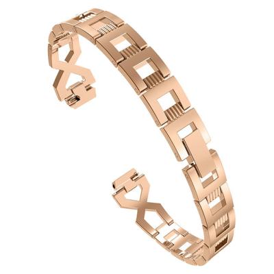 China Adjustable Shinning Diamond Watch Strap High Quality Metal Zinc Alloy Metal Watch Band Strap For Fitbit Inspire Time for sale