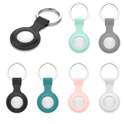 China 2021 New Apple Airtag Key Chain Rubber Cover Device 2021 New Locator Rubber Shockproof Tracker For Apple Airtags Silicone Case for sale