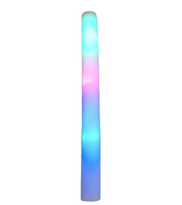 China Csual Colorful Casual Flashing Sponge Stick Concert Lighting Props Led Foam Glow Sticks for sale