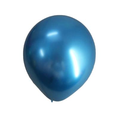 China Brithday /WeedingParty Decor/Gifts 10Inch Metal Ball Party Birthday Decorative Hot Sale Metallic Blue Large Party Balloons for sale