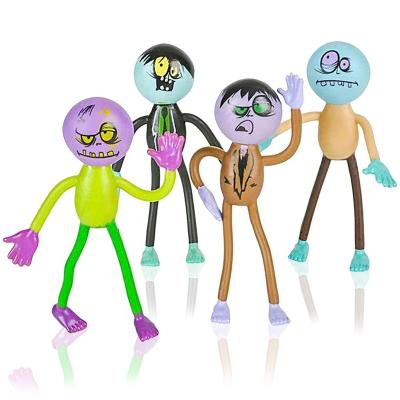 China Soft Inflatable Toy Halloween Party Ideas Bendable Creative 3.14 Inch Kids Christmas Action Figure Toys For Gifts for sale