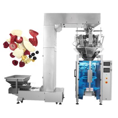 China Food Easy To Operate Automatic Nitrogen Pellet Dried Fruit Rinser Small Nuts Filling Packing Machine for sale