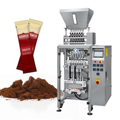 China Hot Sales Food Automatic Vertical Back Seal Stick Instant 3 In 1 Line Packing Machine Coffee Powder Multi Lane Price for sale