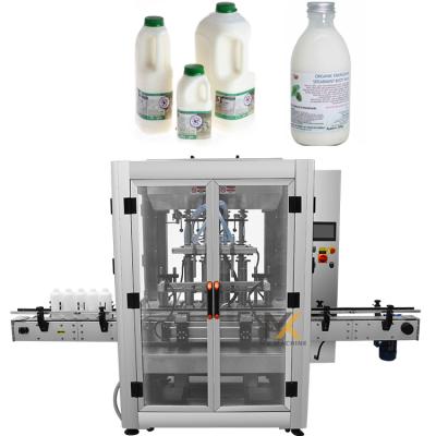 China Factory sale food soybean automatic milk juice liquid glass bottle filling and capping machine price for sale