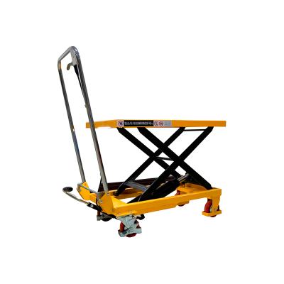 China 44 Kg Small Electric Trolley Stage Scissor Lift Table Hydraulic Lift Table for sale