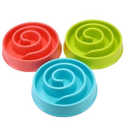 China Snail Bowls Snails Feeder Dish Puppy Consumption Plastic Slow Sustainable Pet Bowl PP Slow Food Dog Feeder Bowl for sale