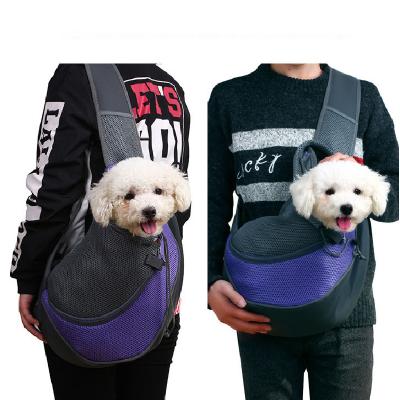 China Viable Hands Free Mesh Pet Sling Bag Travel Breathable Dog Sling Bag Dog Sling Carrier for sale