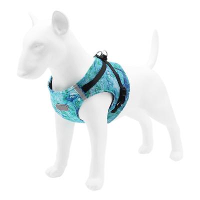 China Stored Pet Supplies Soft Cotton Dog Harness Vest 100% Reflective Cotton Dog Strap Dog Leash Chest for sale