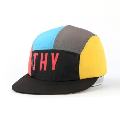 China breathable & Waterproof Factory Directly Sell Adjustable 5 Panel Hat, Panel Youth Quick Dry Hat, Front Sublimation Print Camp Hats soft for sale