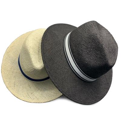 China Wholesale Custom Logo Color Mens Women Bulk Character Summer Beach Panama Style Paper Straw Hat for sale