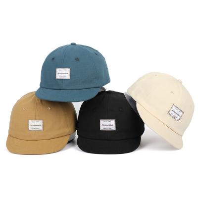 China COMMON High Quality 6 Panel Customized Baseball Hat, Plain Cotton Baseball Hat, Unconstructed Crown Low Woven Label Dad Hats for sale