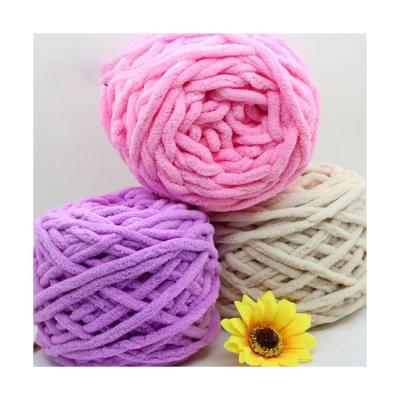 China Wholesale Anti-bacteria 1cm Bulky Hot Sale Craft Vogue Polyester 0.7cm For Knitting Yarn Bulky Blankets Bulky Jumbo Cotton Yarns for sale