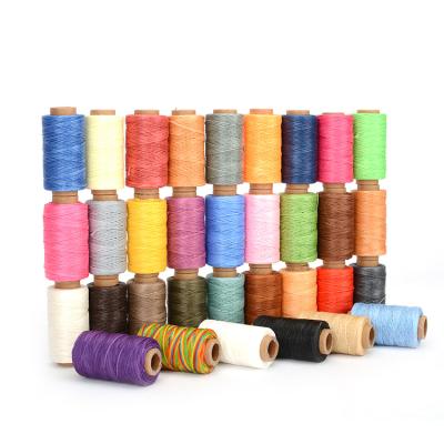 China Waterproof High Quality High Tensile Waxed Polyester Thread 1mm For Belts for sale